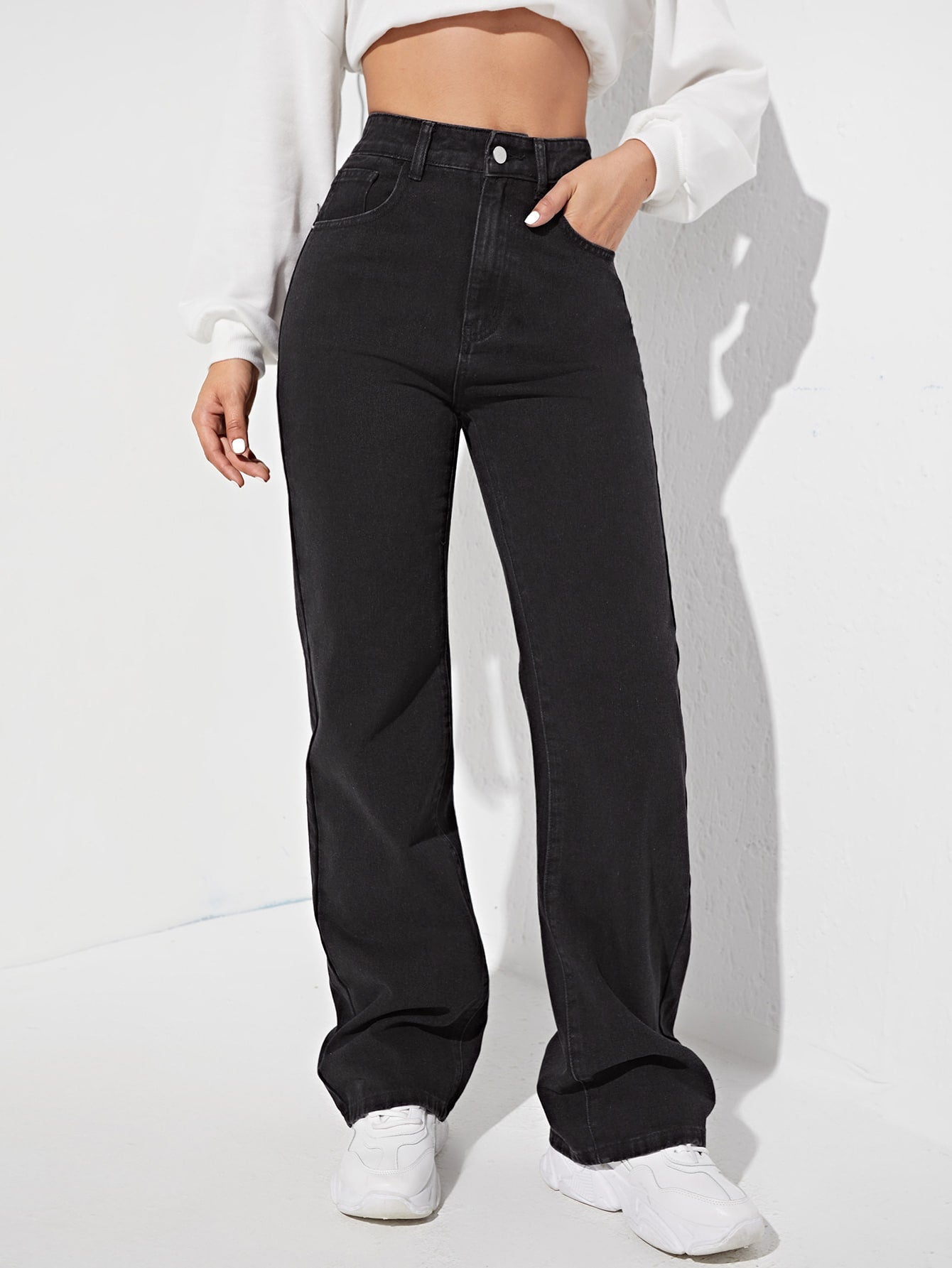 Buy TINA HIGH-RISE BLUE WIDE LEG JEANS for Women Online in India