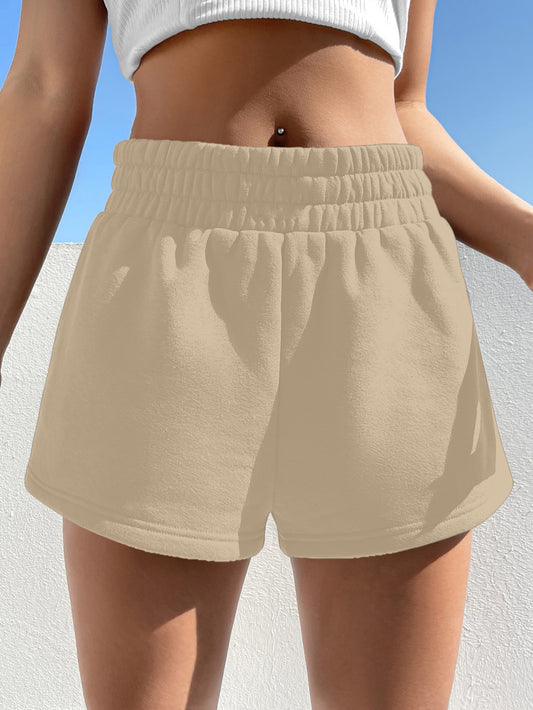SIMONE LETTER PATCHED DETAIL TRACK SHORTS